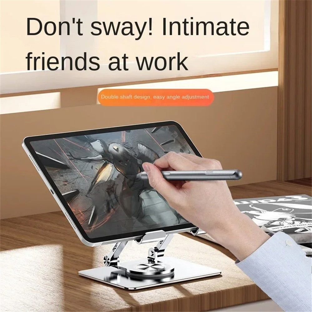 YY-J18 Heat Dissipation Hollow Tablet Stand 360 Degree Rotatable Foldable Phone Bracket