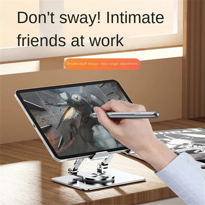 YY-J18 Heat Dissipation Hollow Tablet Stand 360 Degree Rotatable Foldable Phone Bracket