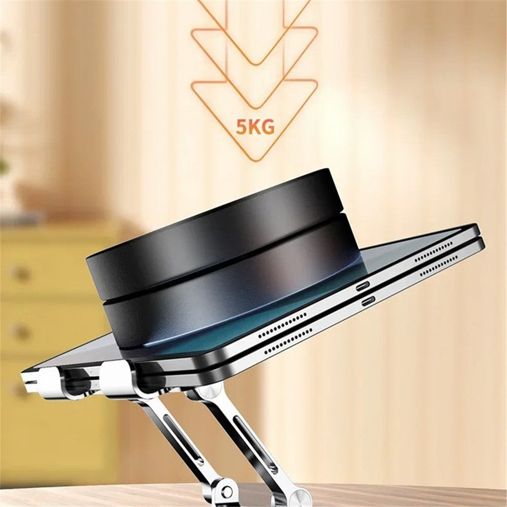 YY-J18 Heat Dissipation Hollow Tablet Stand 360 Degree Rotatable Foldable Phone Bracket
