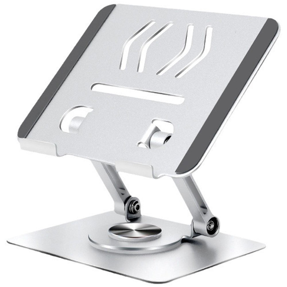 P2042 Foldable Tablet Stand Holder Alloy Steel 7-12 inch Tablet PC Desktop Mount for Hands-Free Use