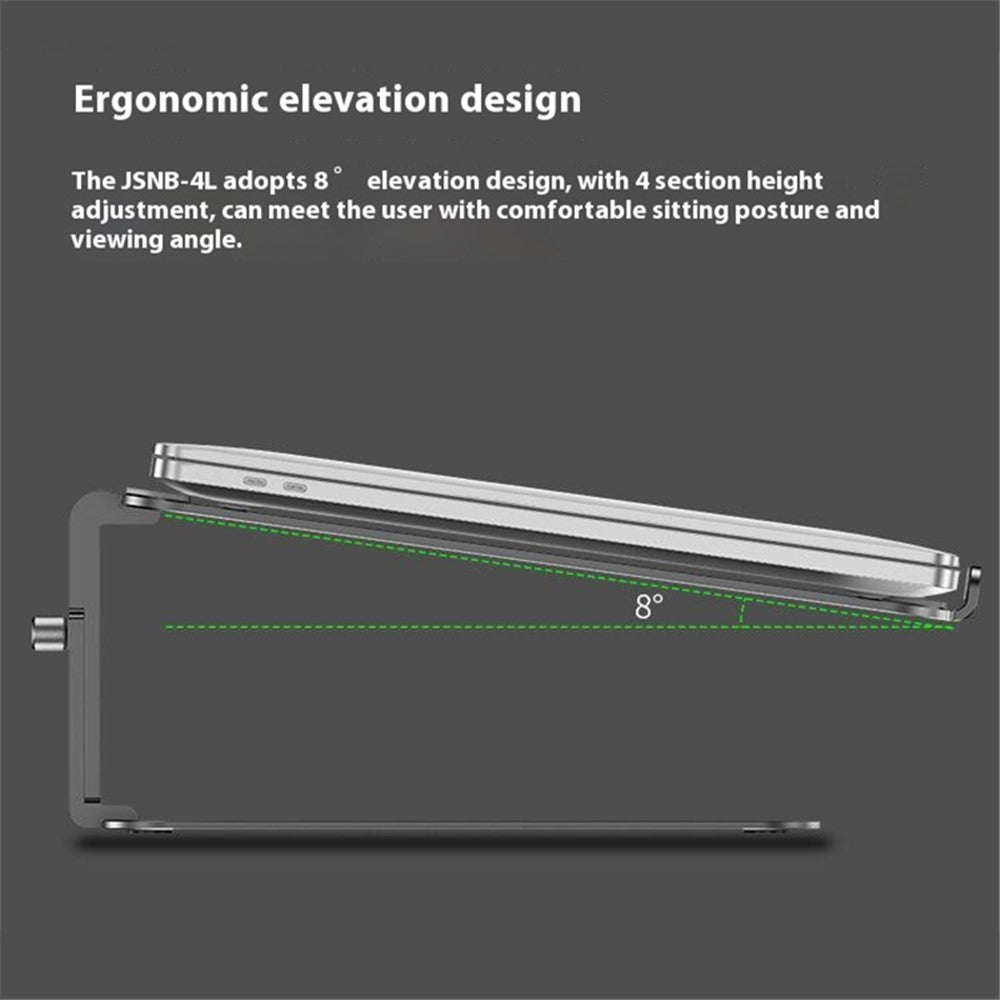 JIUSHARK 17-inch Notebook Desktop Heat Dissipation Stand Aluminum Alloy Laptop Heighten Bracket
