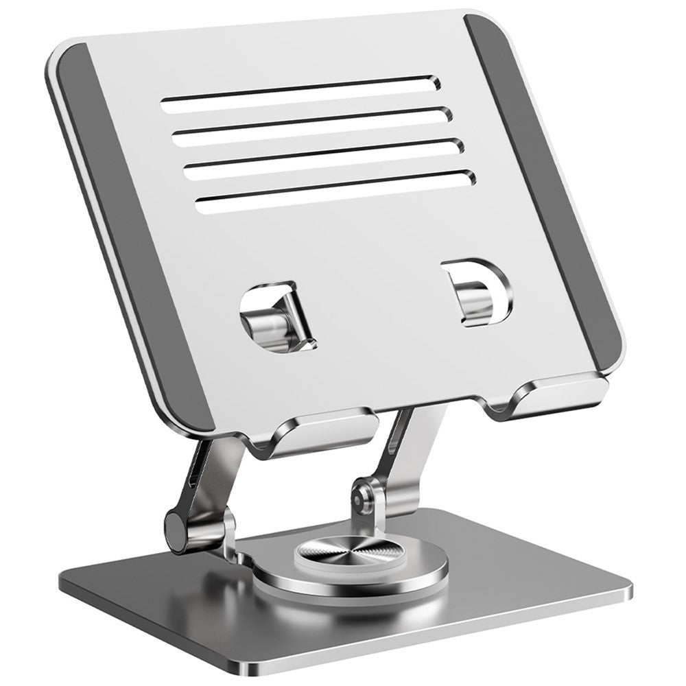 XWJ-2082 Striped Hollow-out Desktop Stand with 360 Degree Rotating Base for Phones / Tablets