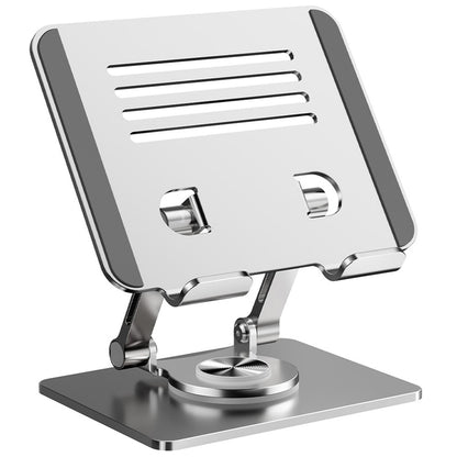 XWJ-2082 Striped Hollow-out Desktop Stand with 360 Degree Rotating Base for Phones / Tablets