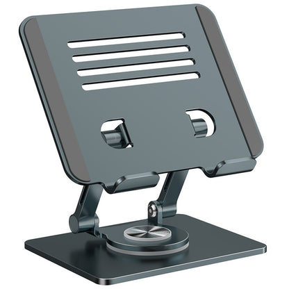 XWJ-2082 Striped Hollow-out Desktop Stand with 360 Degree Rotating Base for Phones / Tablets