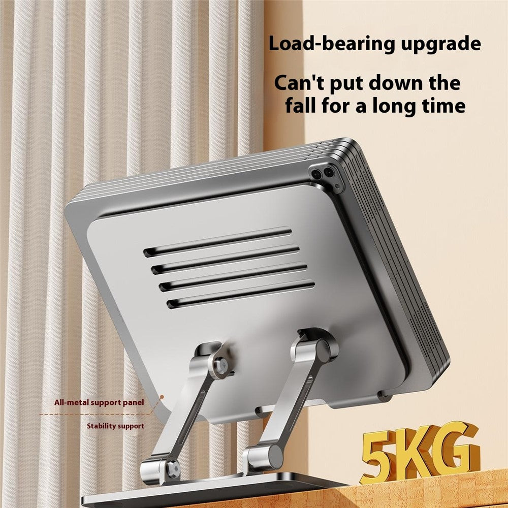 XWJ-2082 Striped Hollow-out Desktop Stand with 360 Degree Rotating Base for Phones / Tablets