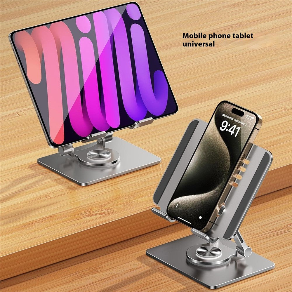 XWJ-2082 Striped Hollow-out Desktop Stand with 360 Degree Rotating Base for Phones / Tablets