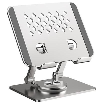 XWJ-2081 Rhombus Hollow-Out Desktop Stand with 360 Degree Rotating Base for Phones / Tablets