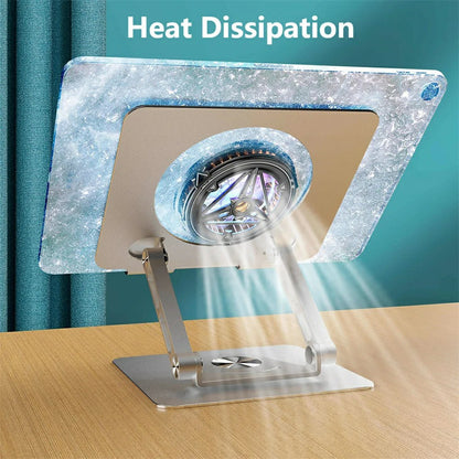 X1 360 Degree Rotating Mobile Phone Stand Foldable Tablet Bracket for Semiconductor Cooler
