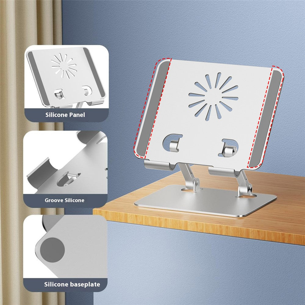 XWJ-2068 Aluminum Alloy Foldable Phone Bracket Heat Dissipation Tablet Stand