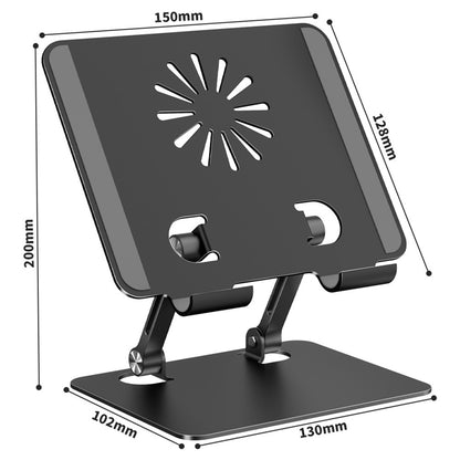 XWJ-2068 Aluminum Alloy Foldable Phone Bracket Heat Dissipation Tablet Stand