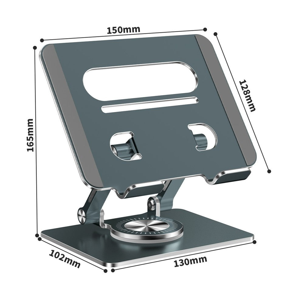XWJ-2079 Hollow-Out Desktop Stand with 360 Degree Rotating Base for Phones  /  Tablets