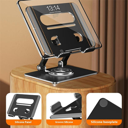 XWJ-2079 Hollow-Out Desktop Stand with 360 Degree Rotating Base for Phones  /  Tablets