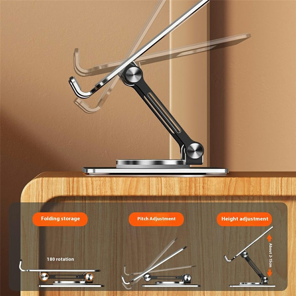 XWJ-2079 Hollow-Out Desktop Stand with 360 Degree Rotating Base for Phones  /  Tablets