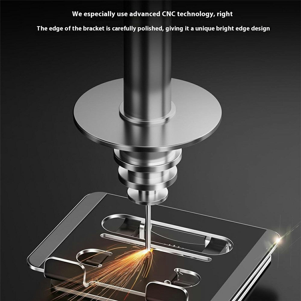 XWJ-2079 Hollow-Out Desktop Stand with 360 Degree Rotating Base for Phones  /  Tablets