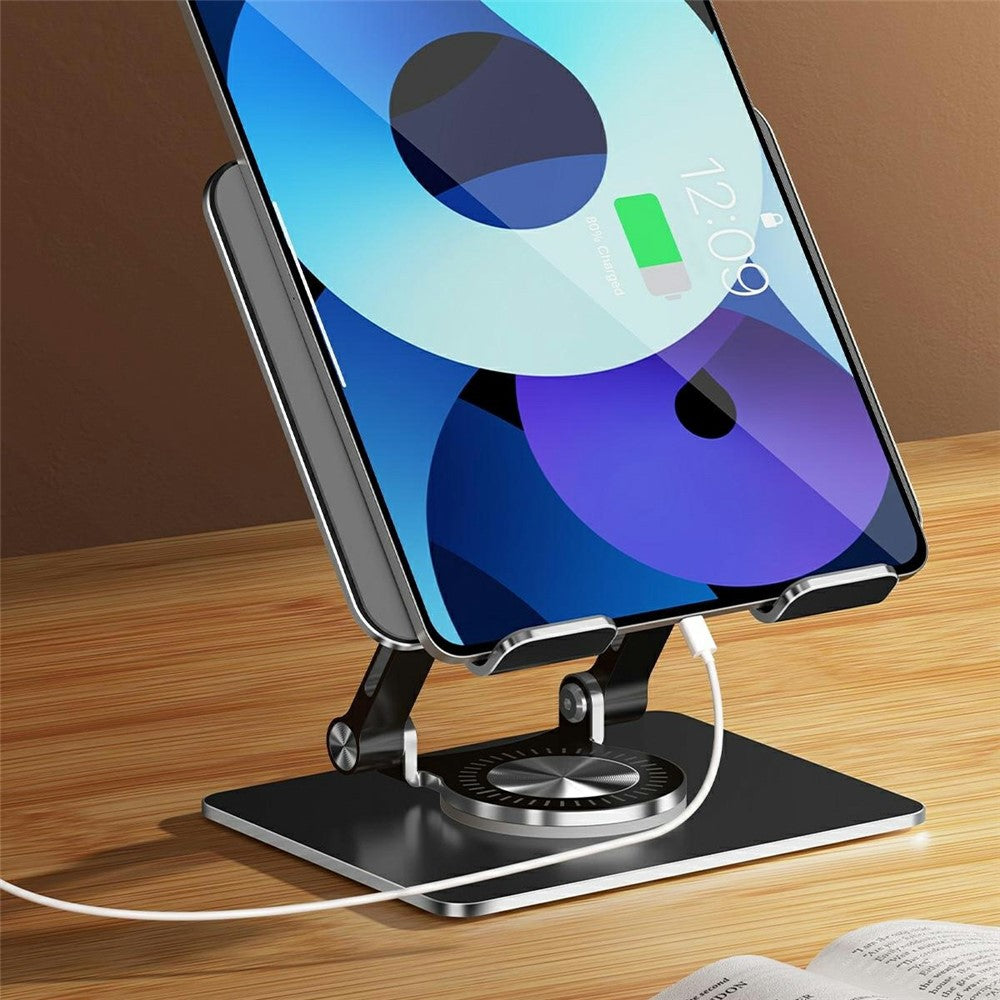 XWJ-2079 Hollow-Out Desktop Stand with 360 Degree Rotating Base for Phones  /  Tablets