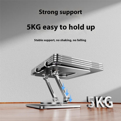 P2069 360 Degree Rotating Desktop Stand for Mobile Phone Tablet Heat Dissipation Aluminum Alloy Bracket