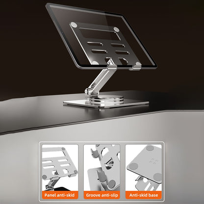 MT131 Desktop Holder Cooling Aluminum Alloy 360° Rotation Foldable Stand
