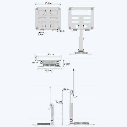 MT136 Aluminum Alloy Stand for Phones, Tablets Adjustable Desktop Holder