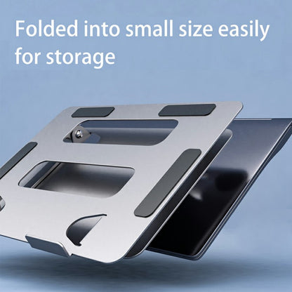 L303 Aluminum Alloy Adjustable Tablet Stand for Devices Up To 17.3 Inch Foldable Cooling Laptop Riser