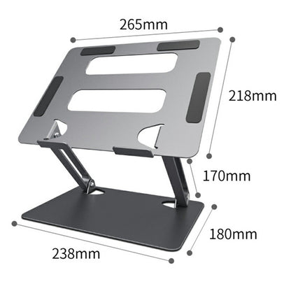 L303 Aluminum Alloy Adjustable Tablet Stand for Devices Up To 17.3 Inch Foldable Cooling Laptop Riser