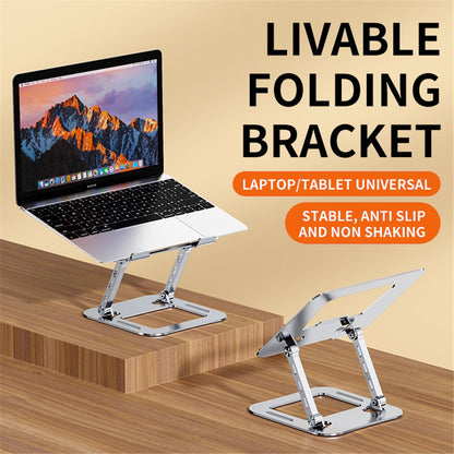 J30 Adjustable Foldable Laptop Stand Portable Alloy Steel Desktop Notebook Cooling Riser