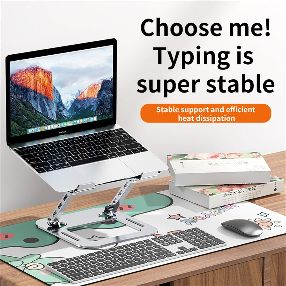 J30 Adjustable Foldable Laptop Stand Portable Alloy Steel Desktop Notebook Cooling Riser
