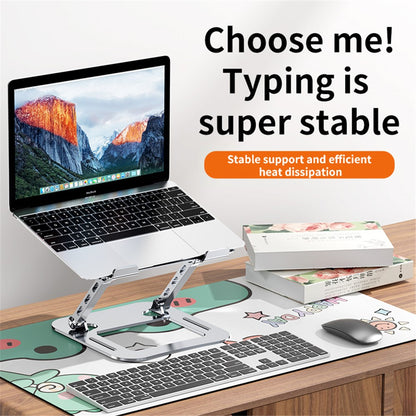J30 Adjustable Foldable Laptop Stand Portable Alloy Steel Desktop Notebook Cooling Riser