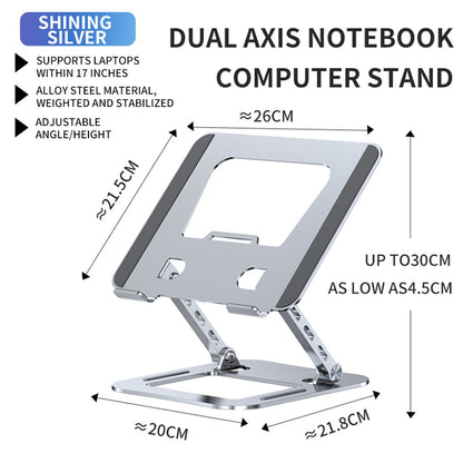 J30 Adjustable Foldable Laptop Stand Portable Alloy Steel Desktop Notebook Cooling Riser