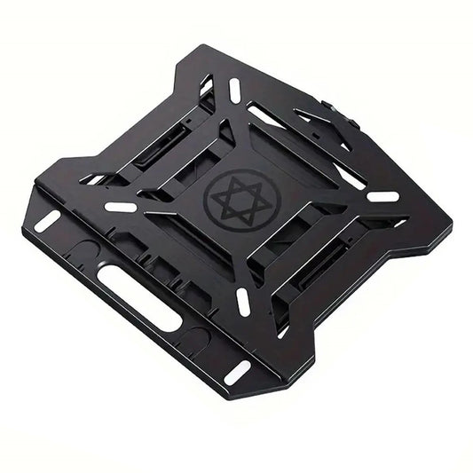 N2 Foldable Laptop Stand with 360° Rotating Base and Phone Holder 8-Level Ergonomic Laptop Riser