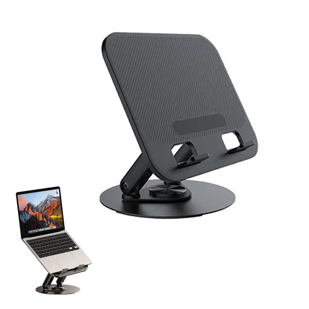 JMARY MK-85 Laptop Tablet Rotatable Foldable Stand Adjustable Dual-Axis Carbon Steel Base Notebook Holder