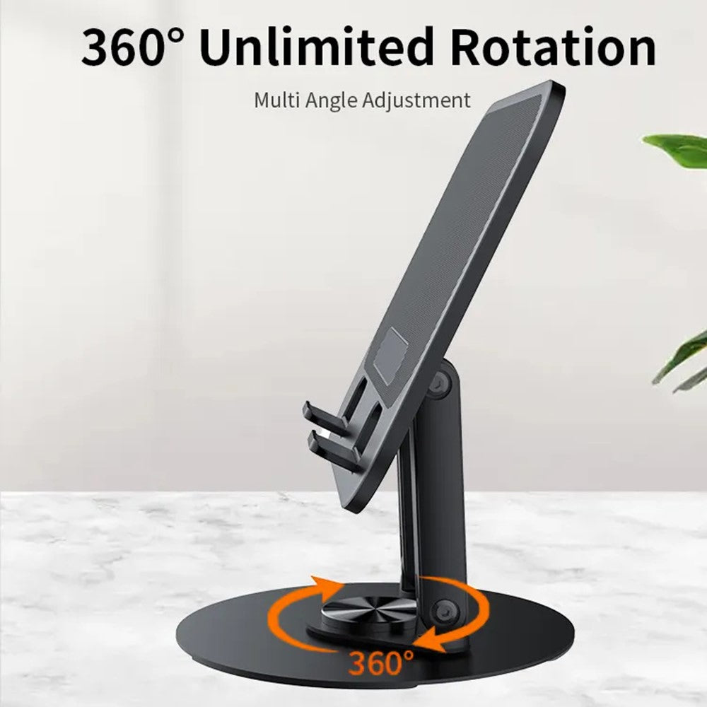 JMARY MK-85 Laptop Tablet Rotatable Foldable Stand Adjustable Dual-Axis Carbon Steel Base Notebook Holder