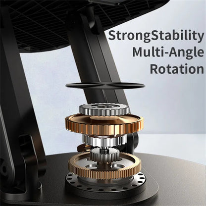 JMARY MK-85 Laptop Tablet Rotatable Foldable Stand Adjustable Dual-Axis Carbon Steel Base Notebook Holder