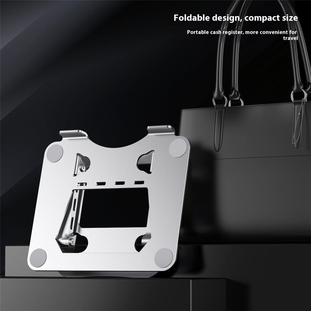 J22 17.3 Inch Laptop Stand Metal Base Heat Dissipation Adjustable Height Nano Steel Notebook Folding Holder Riser