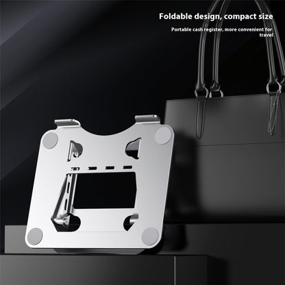 J22 17.3 Inch Laptop Stand Metal Base Heat Dissipation Adjustable Height Nano Steel Notebook Folding Holder Riser