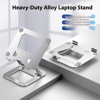J22 17.3 Inch Laptop Stand Metal Base Heat Dissipation Adjustable Height Nano Steel Notebook Folding Holder Riser