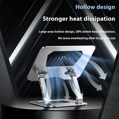 J22 17.3 Inch Laptop Stand Metal Base Heat Dissipation Adjustable Height Nano Steel Notebook Folding Holder Riser