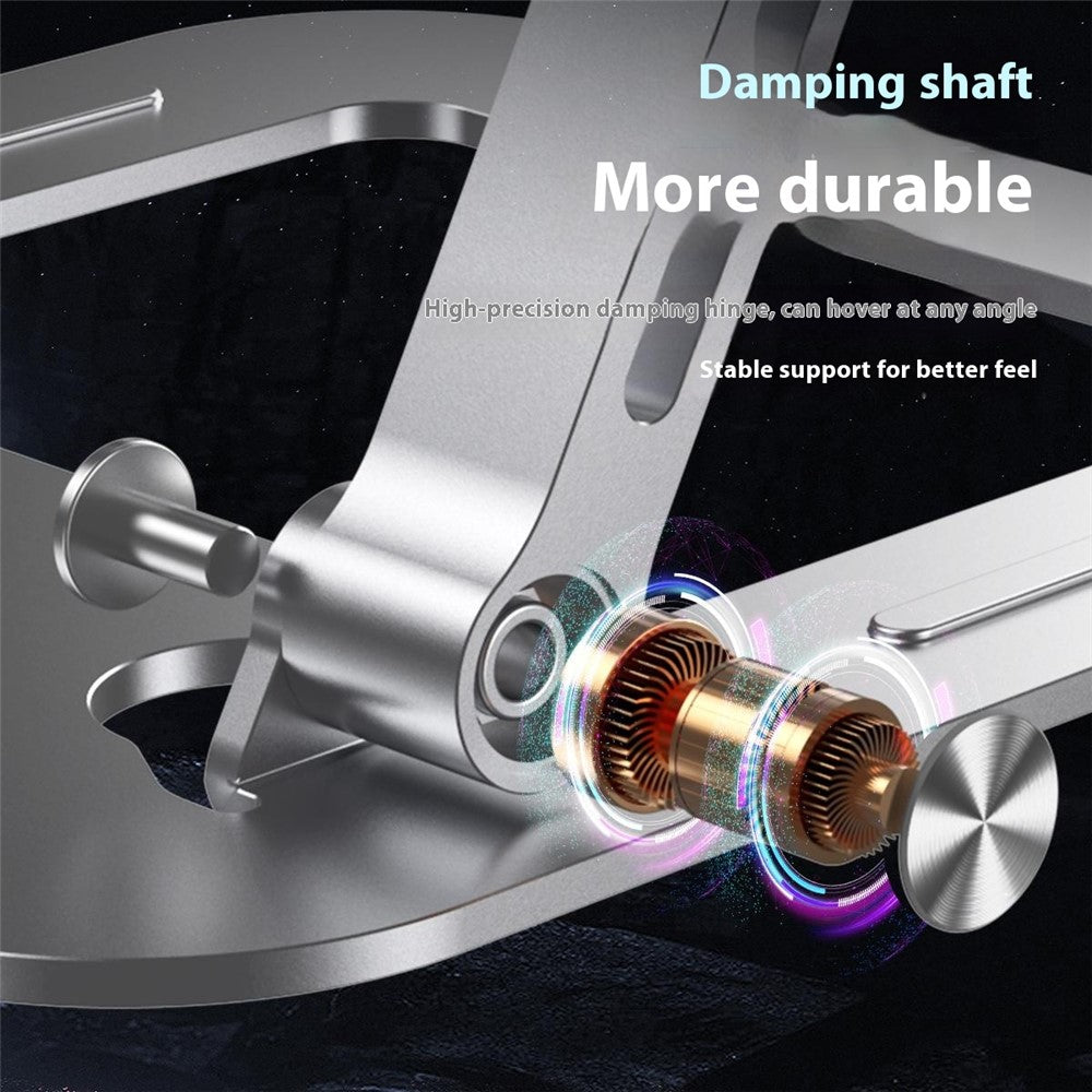 J22 17.3 Inch Laptop Stand Metal Base Heat Dissipation Adjustable Height Nano Steel Notebook Folding Holder Riser