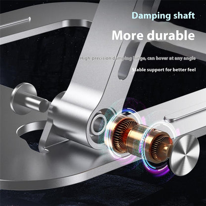 J22 17.3 Inch Laptop Stand Metal Base Heat Dissipation Adjustable Height Nano Steel Notebook Folding Holder Riser