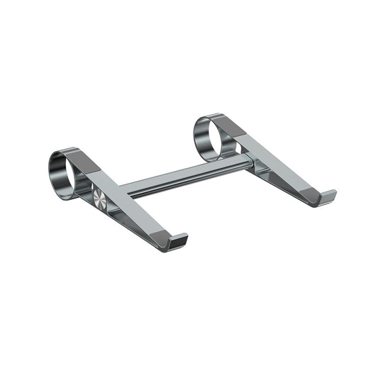 0022 Portable Aluminum Laptop Stand Desktop Riser Cooling Pad Foldable Storage Ergonomic Design for Home / Office