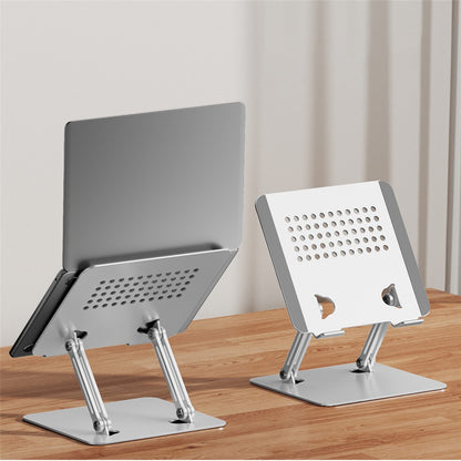 0031 Adjustable Height Angle Laptop Stand Desktop Cooling Metal Support for Notebook / Tablet, Basic Model