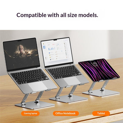 0031 Adjustable Height Angle Laptop Stand Desktop Cooling Metal Support for Notebook / Tablet, Basic Model