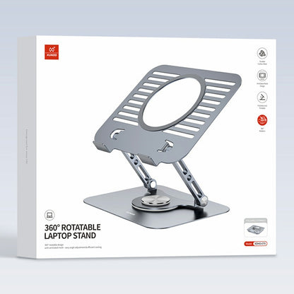 XUNDD XDHO-079 Hollow Out Laptop Stand 360 Degree Rotatable Foldable Carbon Steel Desktop Notebook Bracket