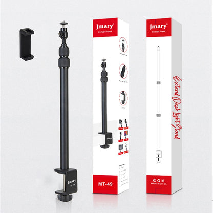 JMARY MT-49 Tabletop Light Stand Clip Stand Adjustable Clamp Desk Mount Light Stand with 1 / 4-inch Screw for LED Video Light / Ring Light