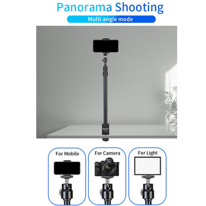 JMARY MT-49 Tabletop Light Stand Clip Stand Adjustable Clamp Desk Mount Light Stand with 1 / 4-inch Screw for LED Video Light / Ring Light