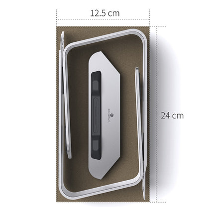 BONERUY P49 Desktop 11-15 Inch Notebook Computer Stand Portable Aluminum Alloy Fast Heat Dissipation Laptop Riser Holder