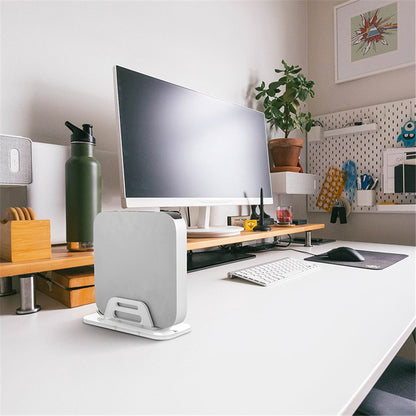 TXESIGN For Mac Mini Holder Stand Organizer Dock Vertical Stand Anti-Slip Desktop Computer Holder