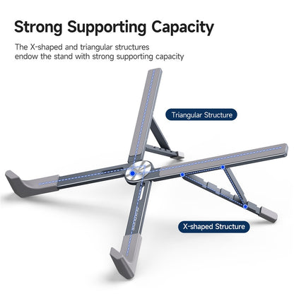 DUX DUCIS X-shaped Foldable Laptop Stand Height Adjustable Notebook Riser Cooling Bracket