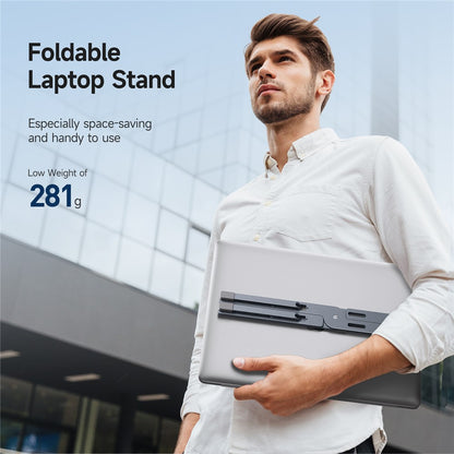 DUX DUCIS X-shaped Foldable Laptop Stand Height Adjustable Notebook Riser Cooling Bracket