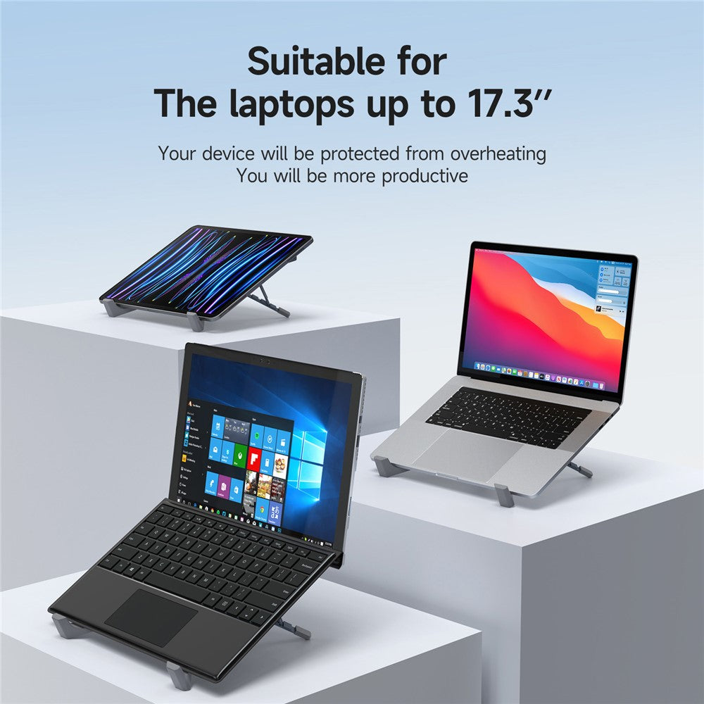 DUX DUCIS X-shaped Foldable Laptop Stand Height Adjustable Notebook Riser Cooling Bracket