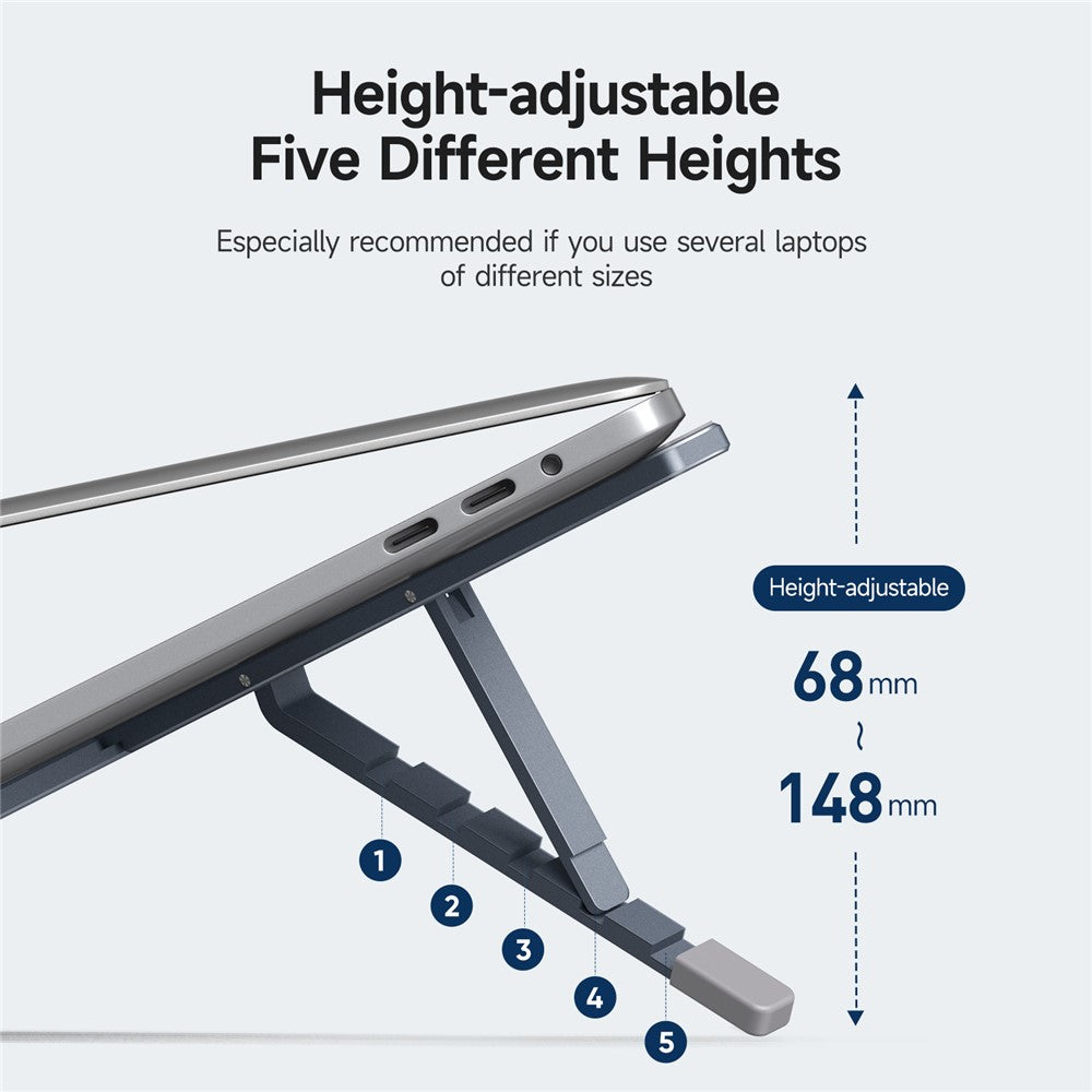 DUX DUCIS X-shaped Foldable Laptop Stand Height Adjustable Notebook Riser Cooling Bracket